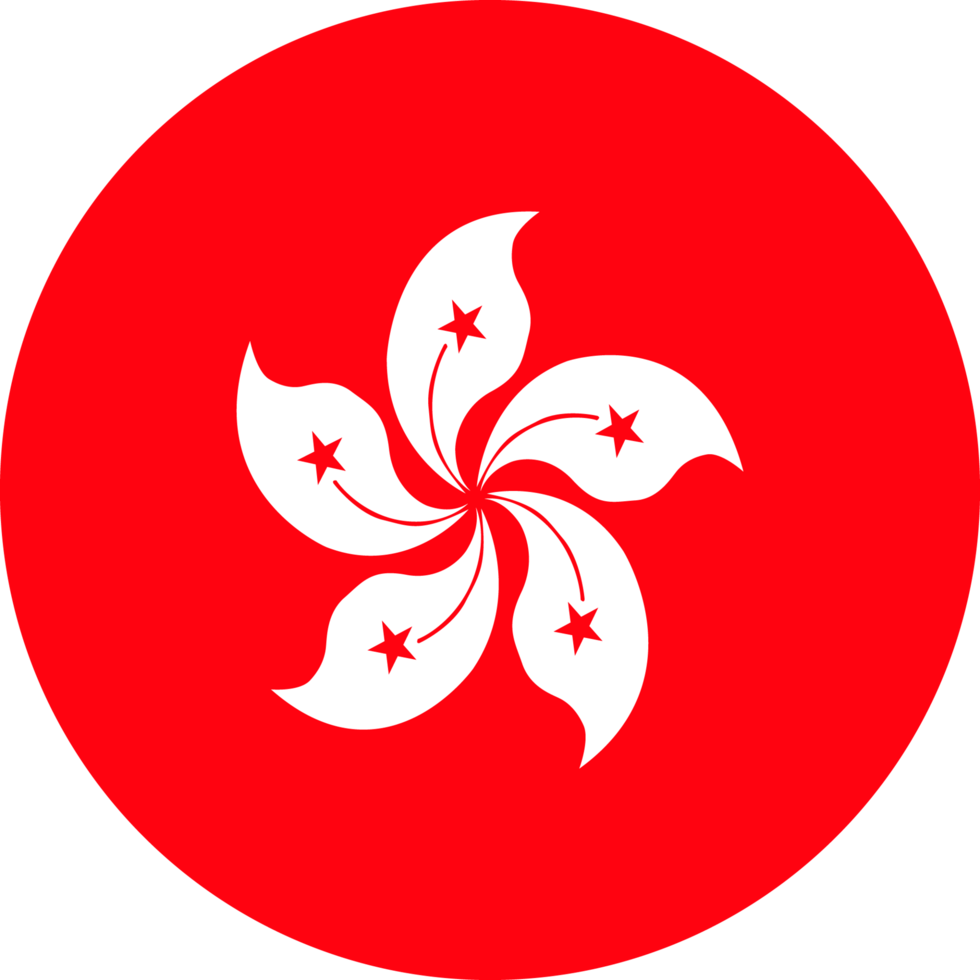 circle flag of hong kong free png